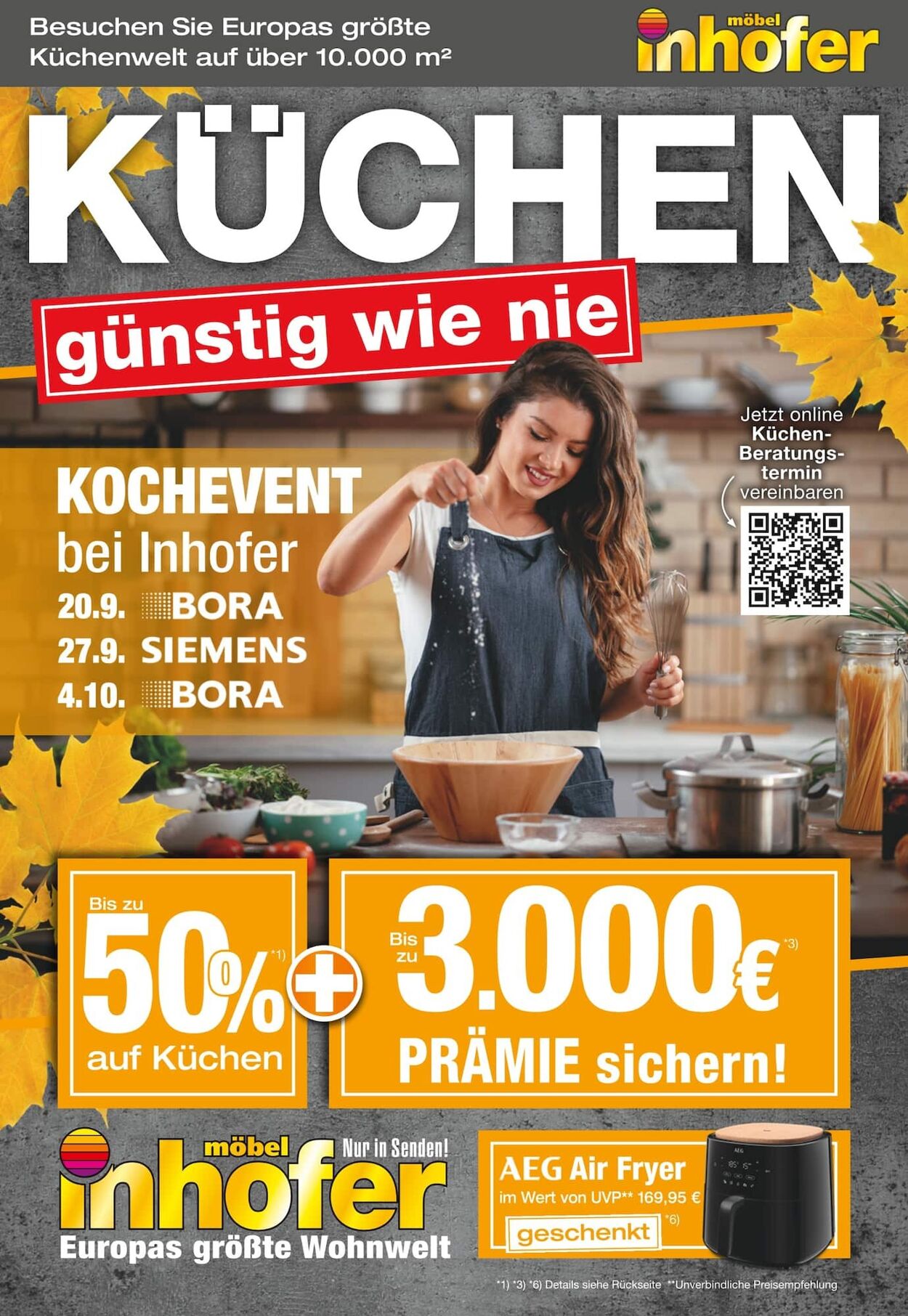 Prospekt Möbel Inhofer 17.09.2025 - 01.10.2025