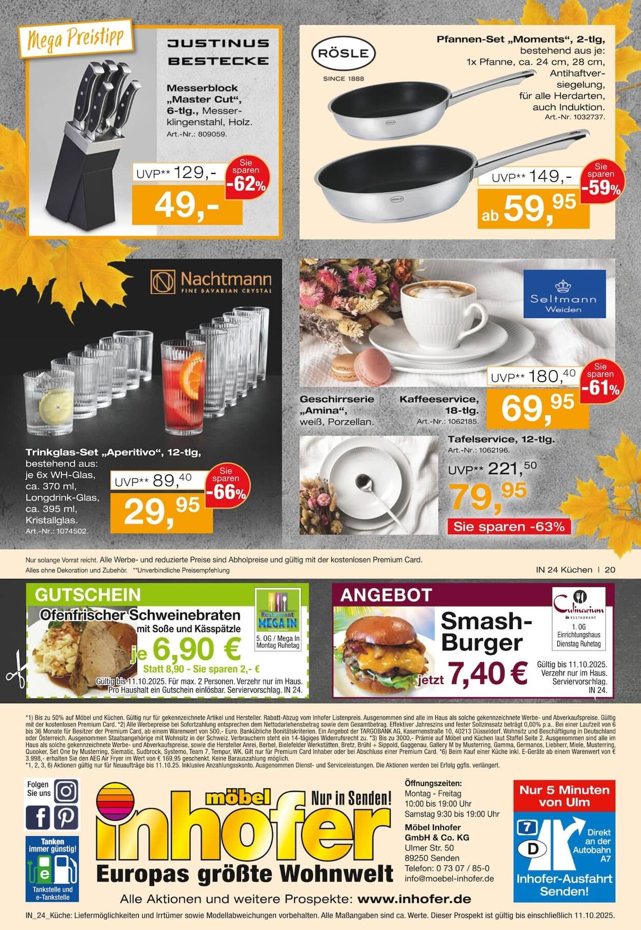 Prospekt Möbel Inhofer 17.09.2025 - 01.10.2025