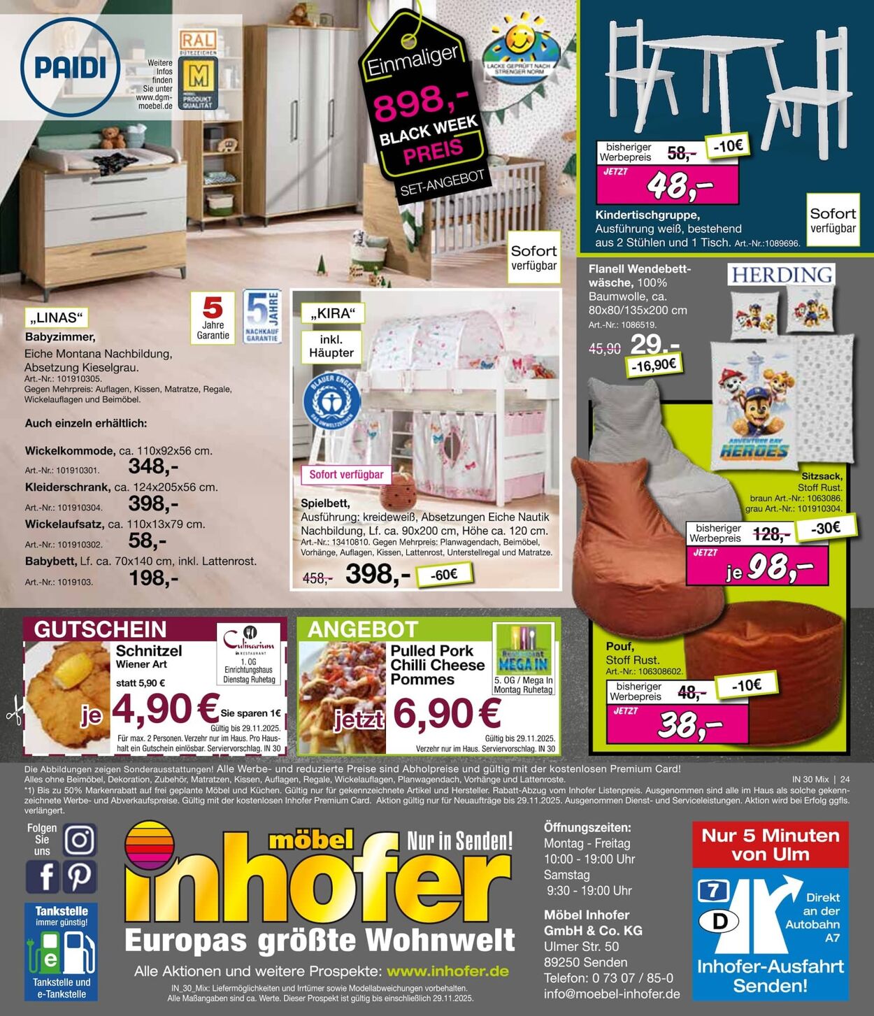 Prospekt Möbel Inhofer 13.11.2025 - 27.11.2025