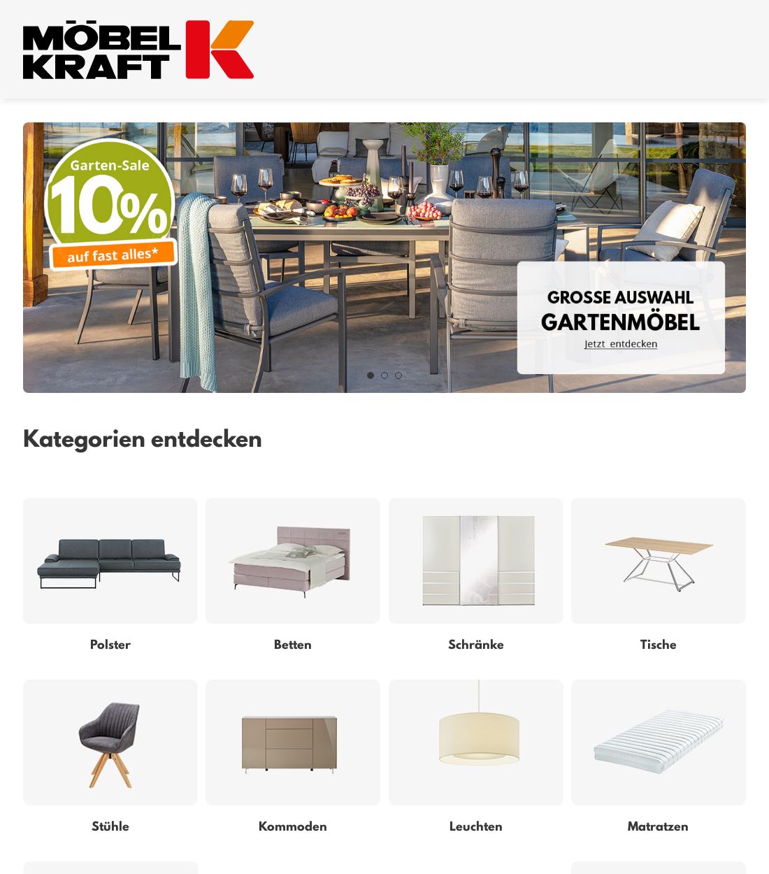 Prospekt Möbel Kraft 15.07.2024 - 24.07.2024