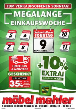 Prospekt Möbel Mahler 05.11.2025 - 19.11.2025