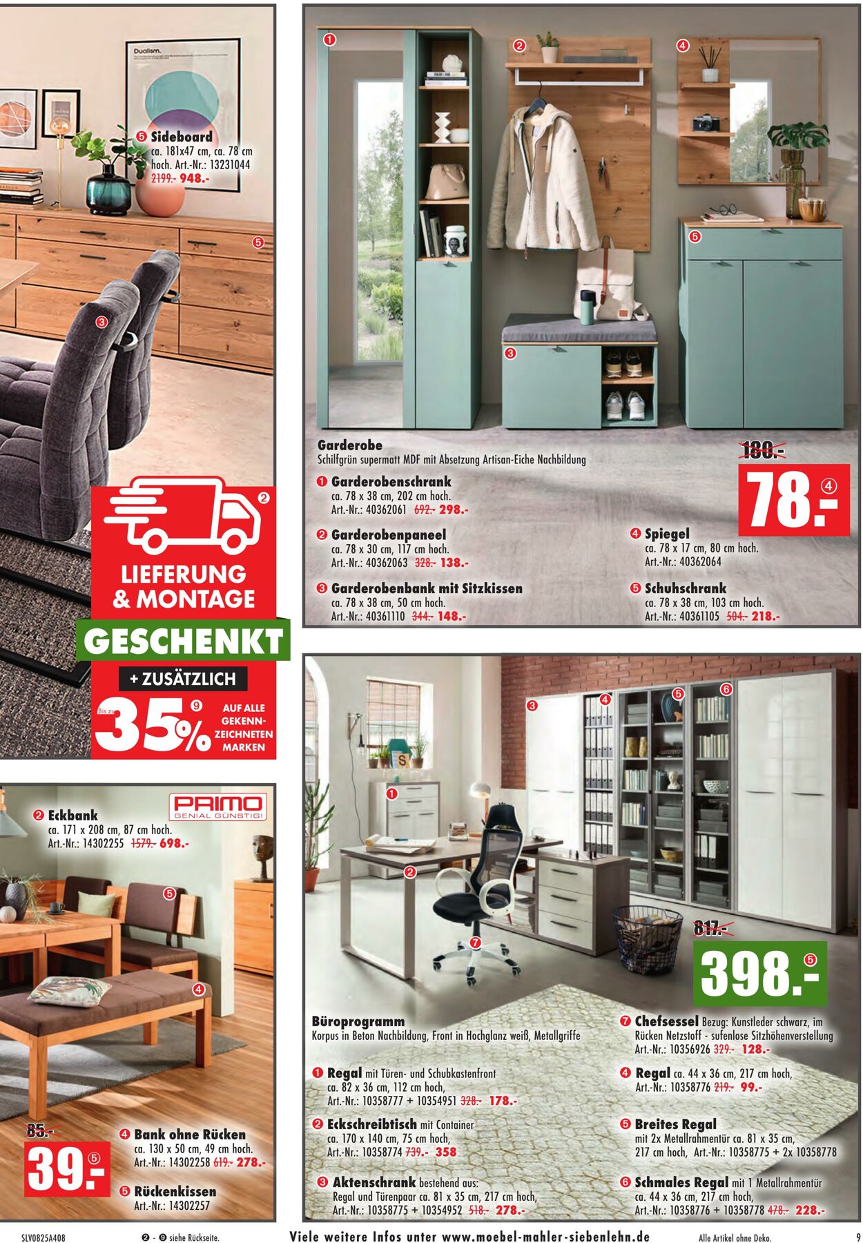Prospekt Möbel Mahler 28.08.2025 - 04.09.2025