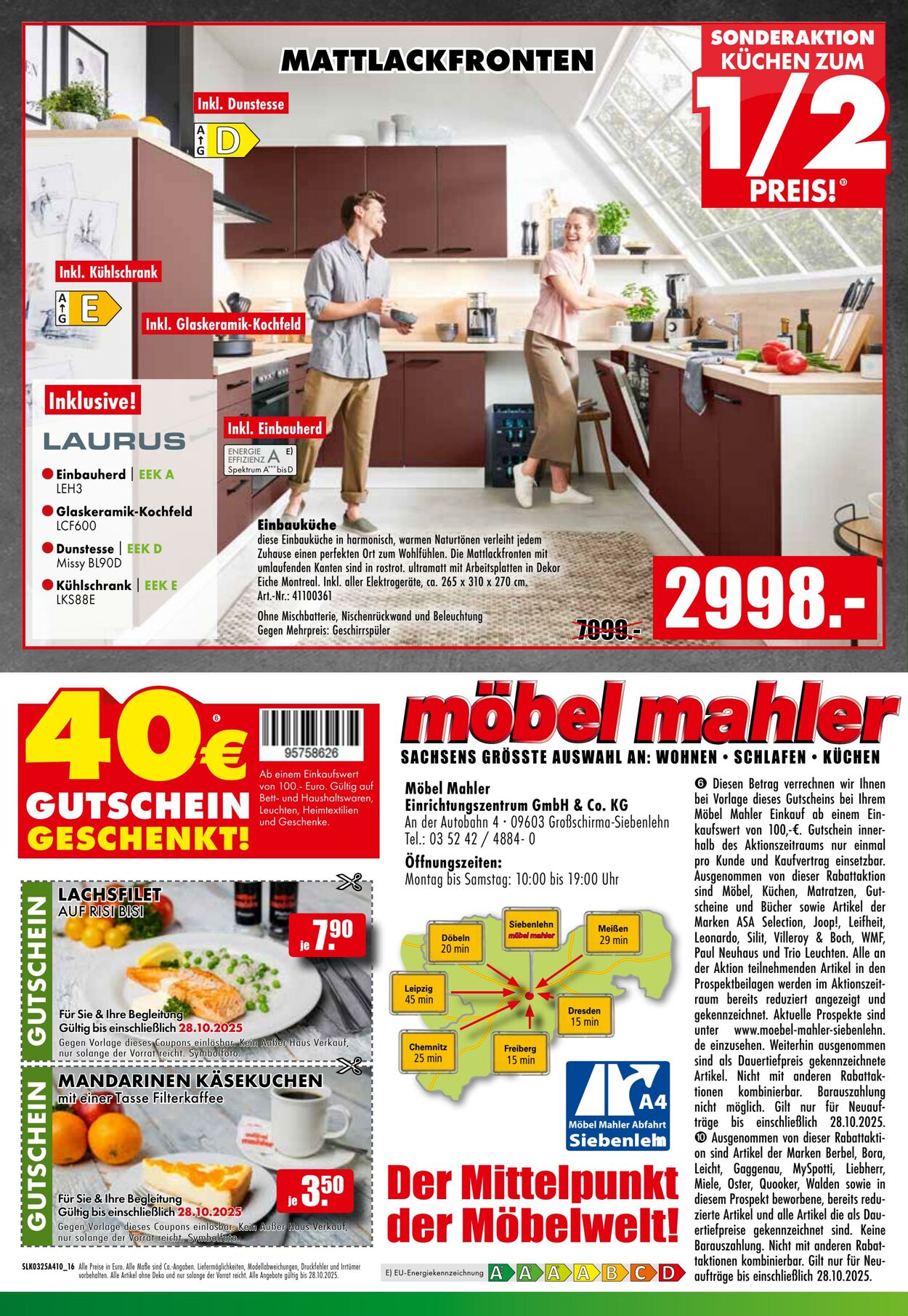 Prospekt Möbel Mahler 20.10.2025 - 03.11.2025