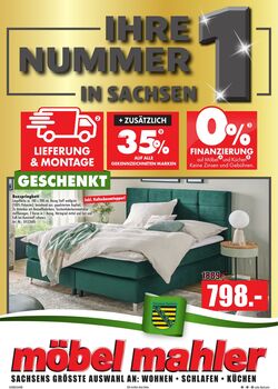 Prospekt Möbel Mahler 18.09.2025 - 02.10.2025