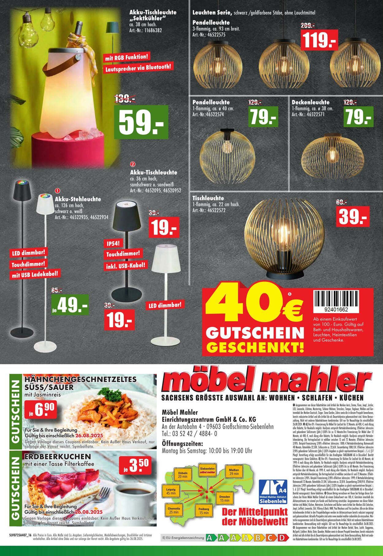Prospekt Möbel Mahler 20.08.2025 - 03.09.2025