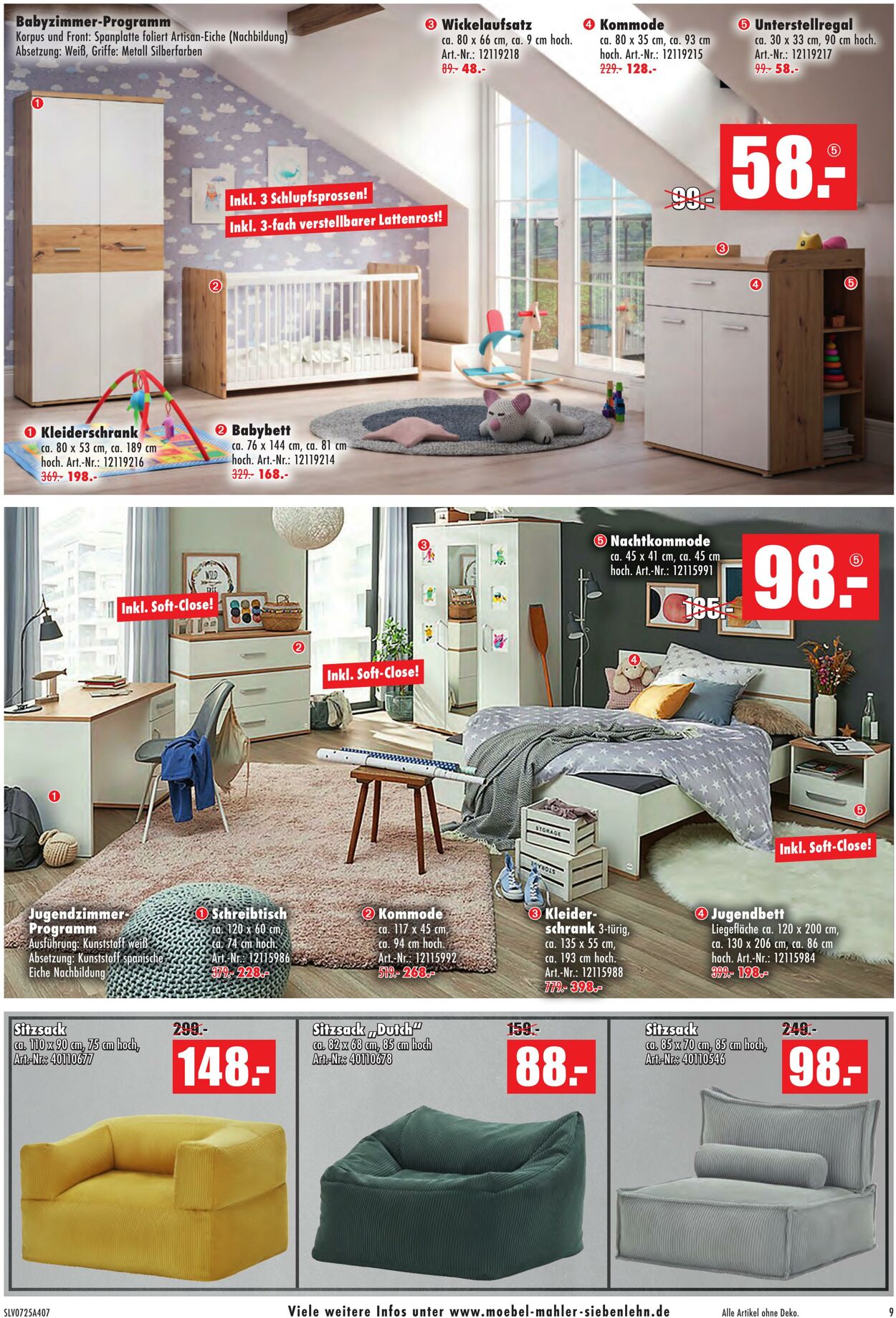 Prospekt Möbel Mahler 20.08.2025 - 03.09.2025