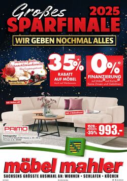 Prospekt Möbel Mahler 10.12.2025 - 24.12.2025