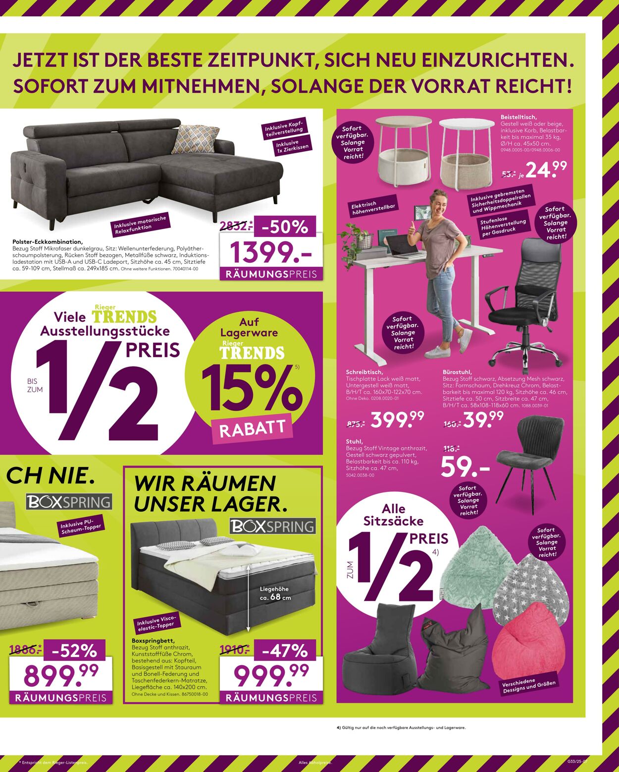 Prospekt Möbel Rieger 14.08.2025 - 28.08.2025