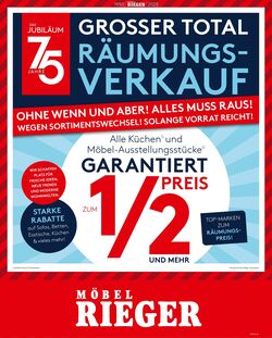 Prospekt Möbel Rieger 14.08.2025 - 28.08.2025