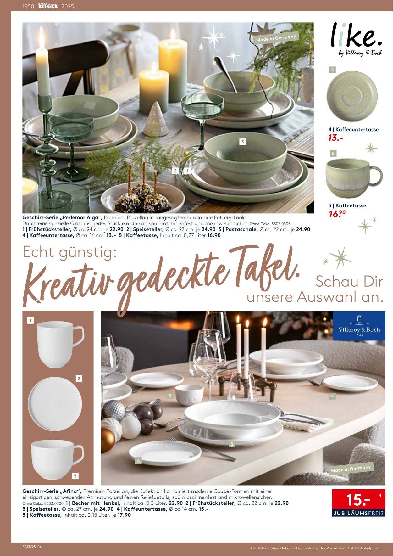 Prospekt Möbel Rieger 22.10.2025 - 05.11.2025