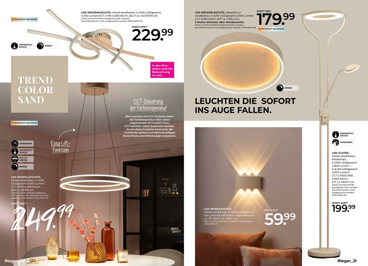 Prospekt Möbel Rieger 29.09.2025 - 06.10.2025