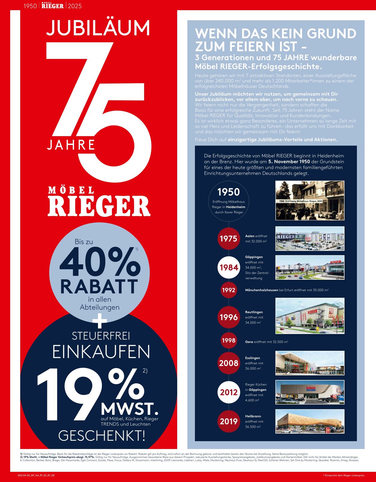 Prospekt Möbel Rieger 24.12.2024 - 24.01.2025