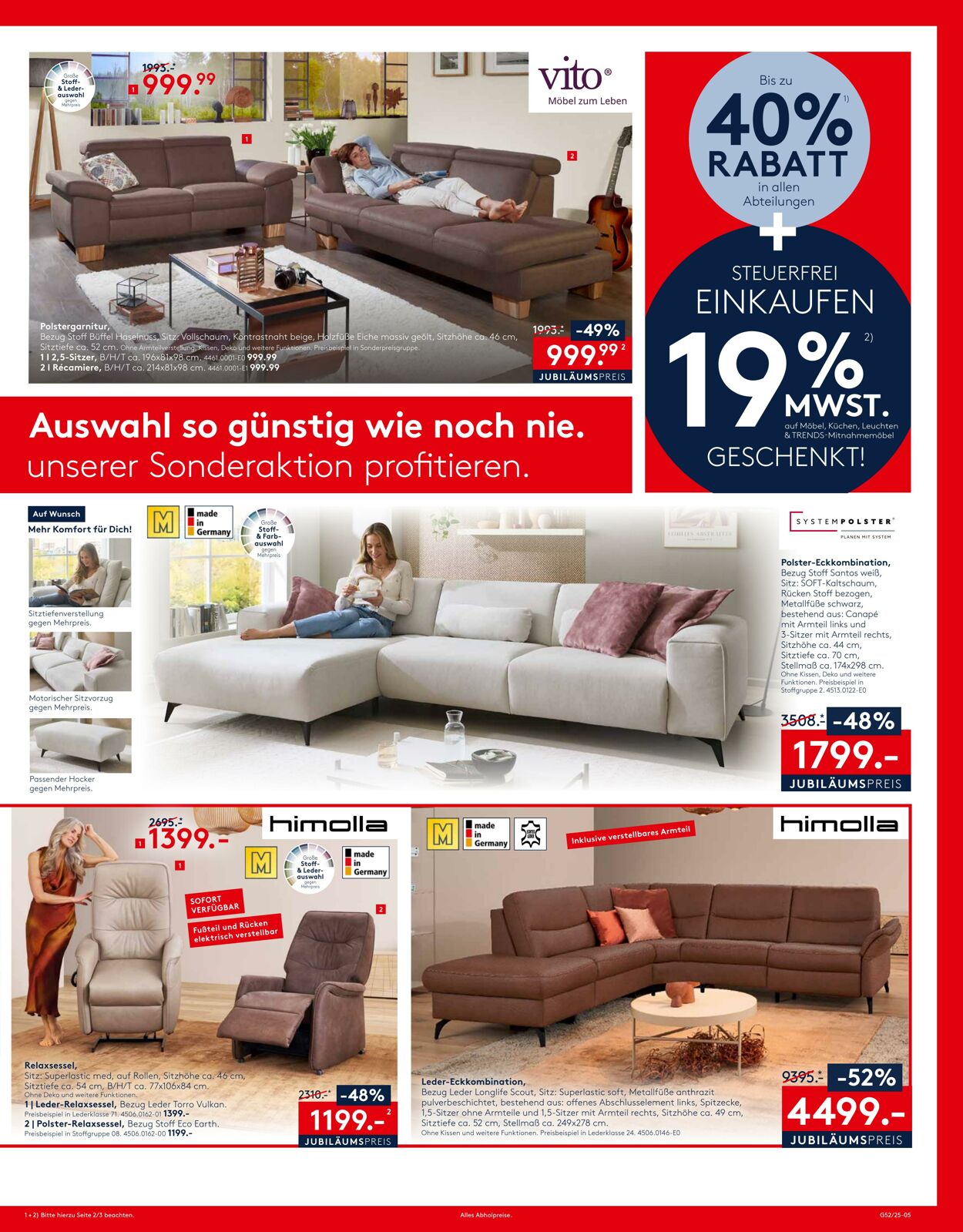Prospekt Möbel Rieger 23.12.2025 - 23.01.2026
