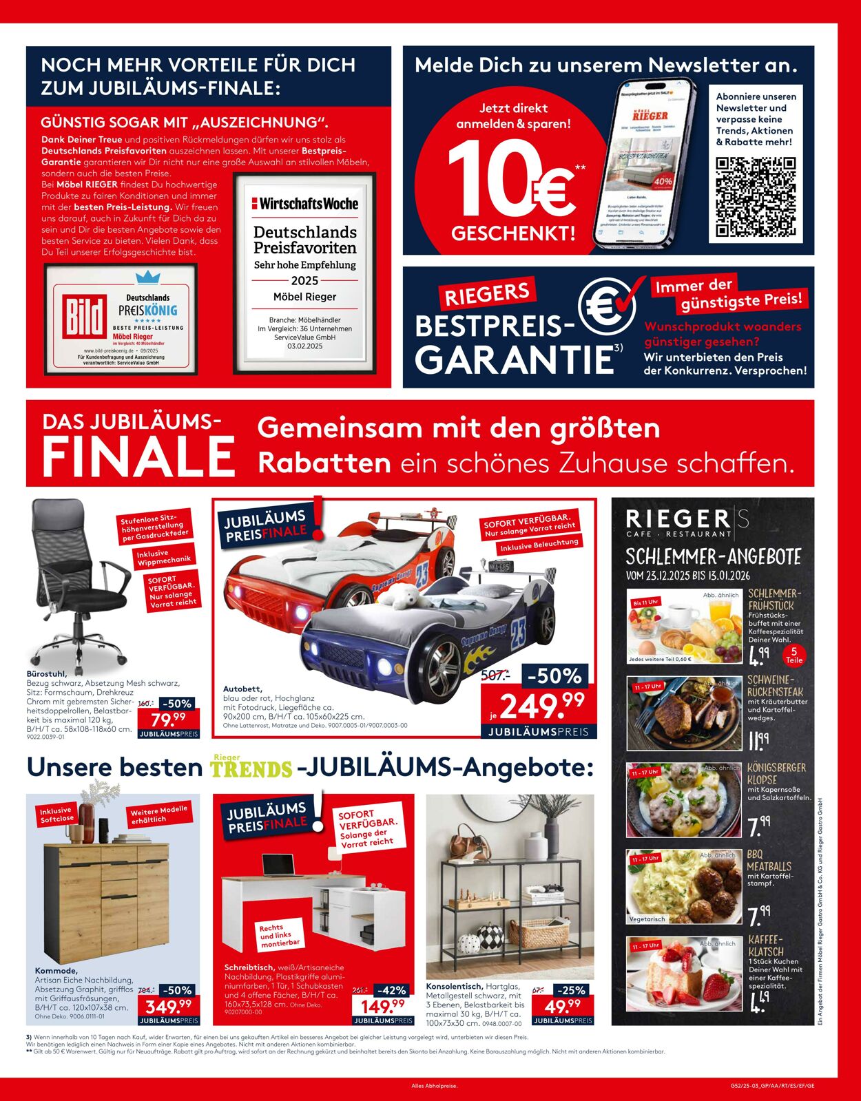 Prospekt Möbel Rieger 23.12.2025 - 23.01.2026