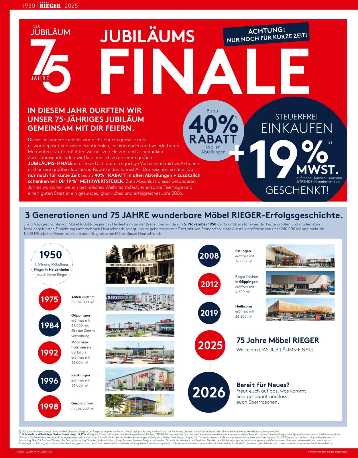 Prospekt Möbel Rieger 23.12.2025 - 23.01.2026