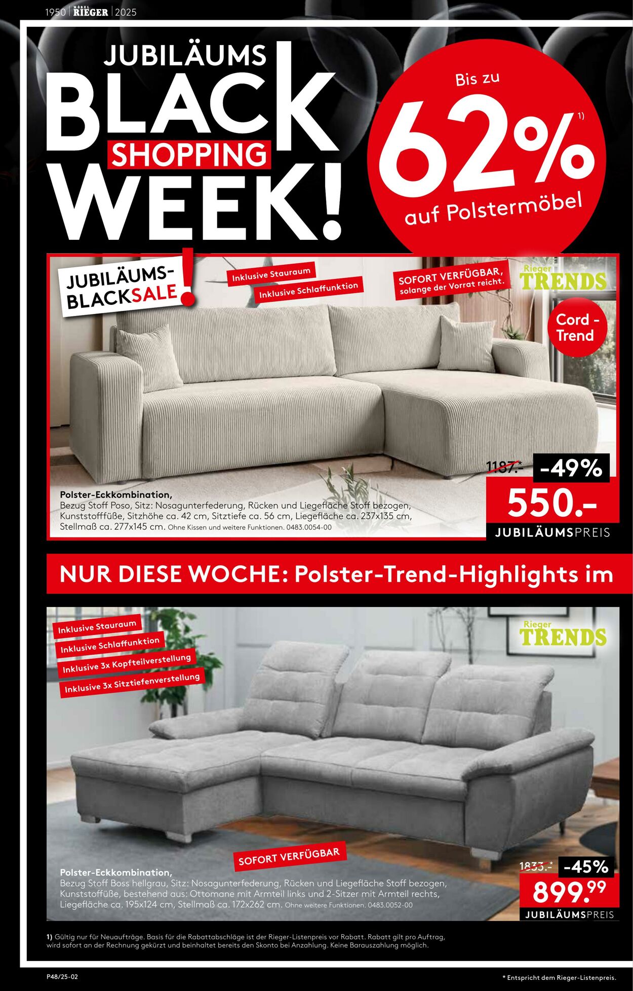 Prospekt Möbel Rieger 09.12.2025 - 23.12.2025