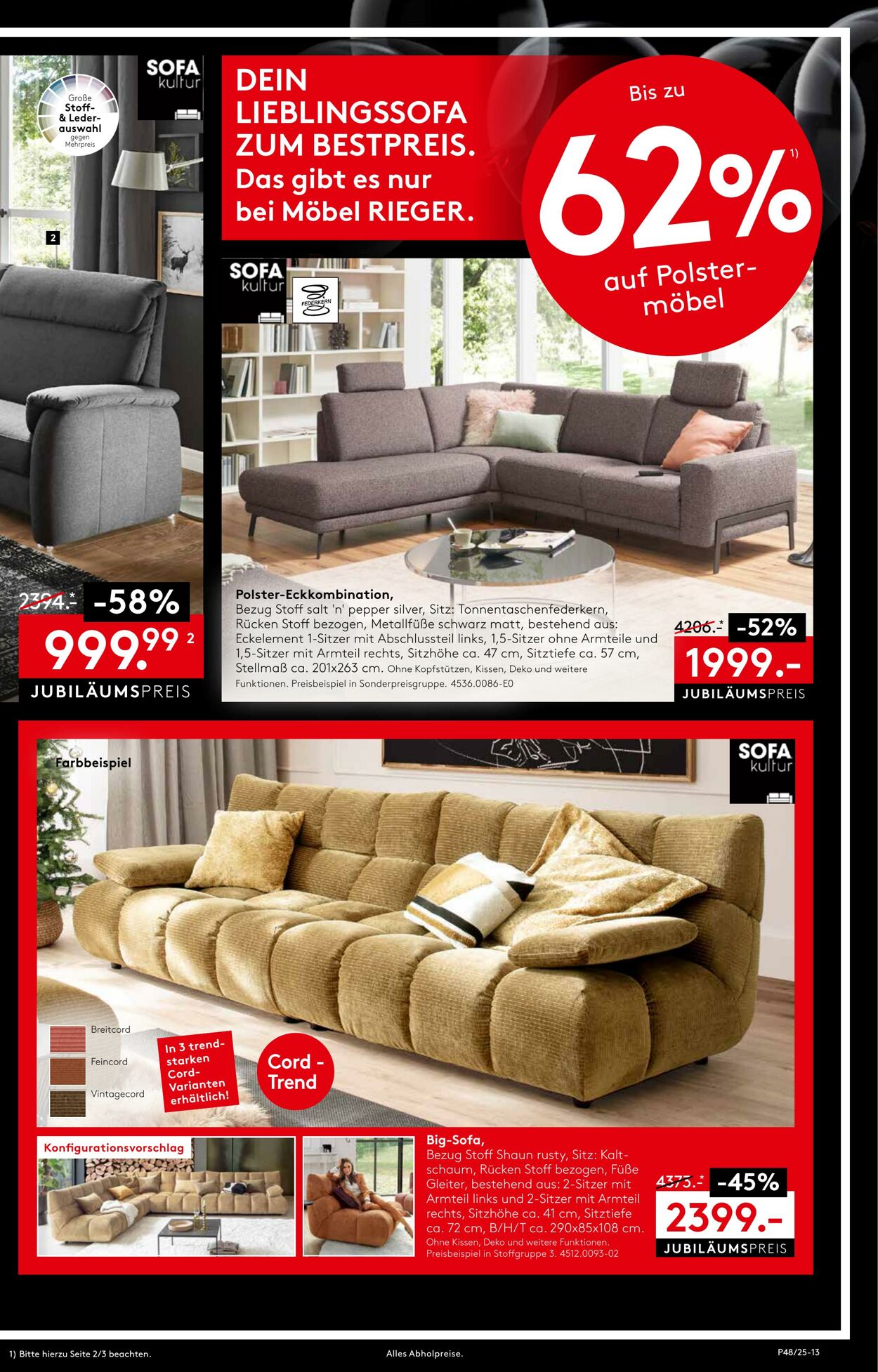 Prospekt Möbel Rieger 09.12.2025 - 23.12.2025