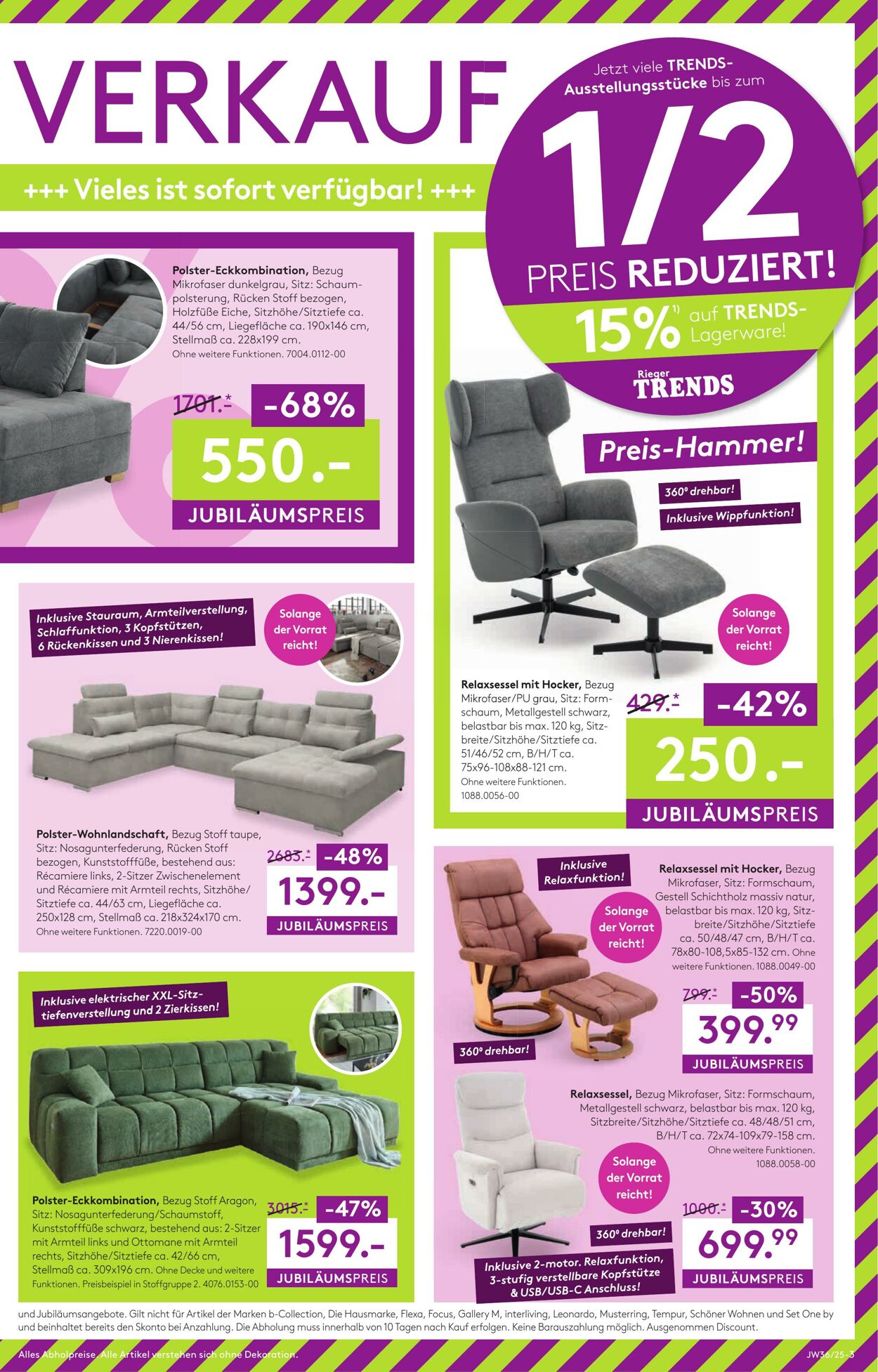 Prospekt Möbel Rieger 09.09.2025 - 23.09.2025