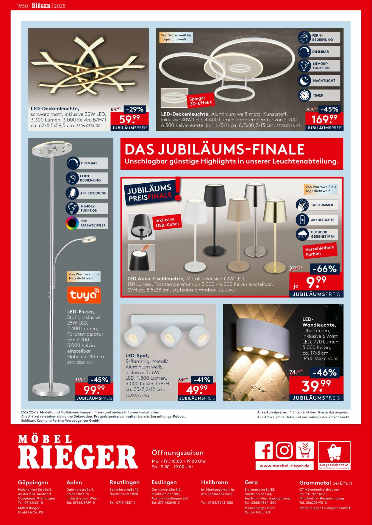 Prospekt Möbel Rieger 23.12.2025 - 23.01.2026