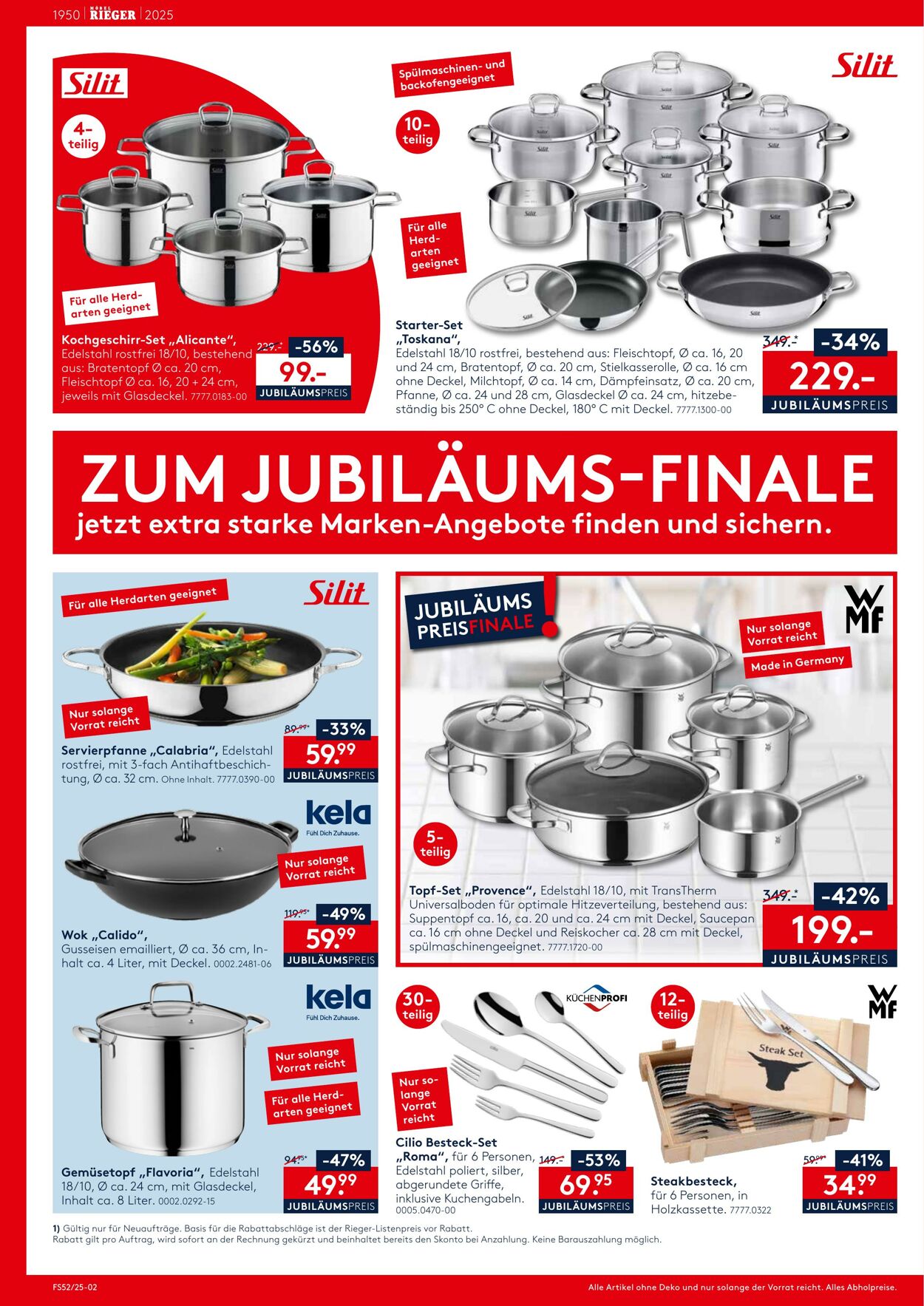 Prospekt Möbel Rieger 23.12.2025 - 23.01.2026