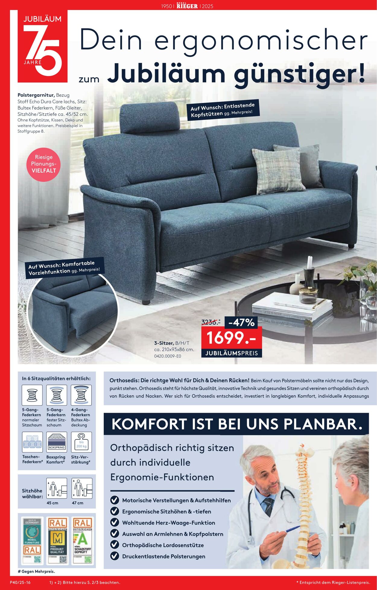 Prospekt Möbel Rieger 02.10.2025 - 16.10.2025