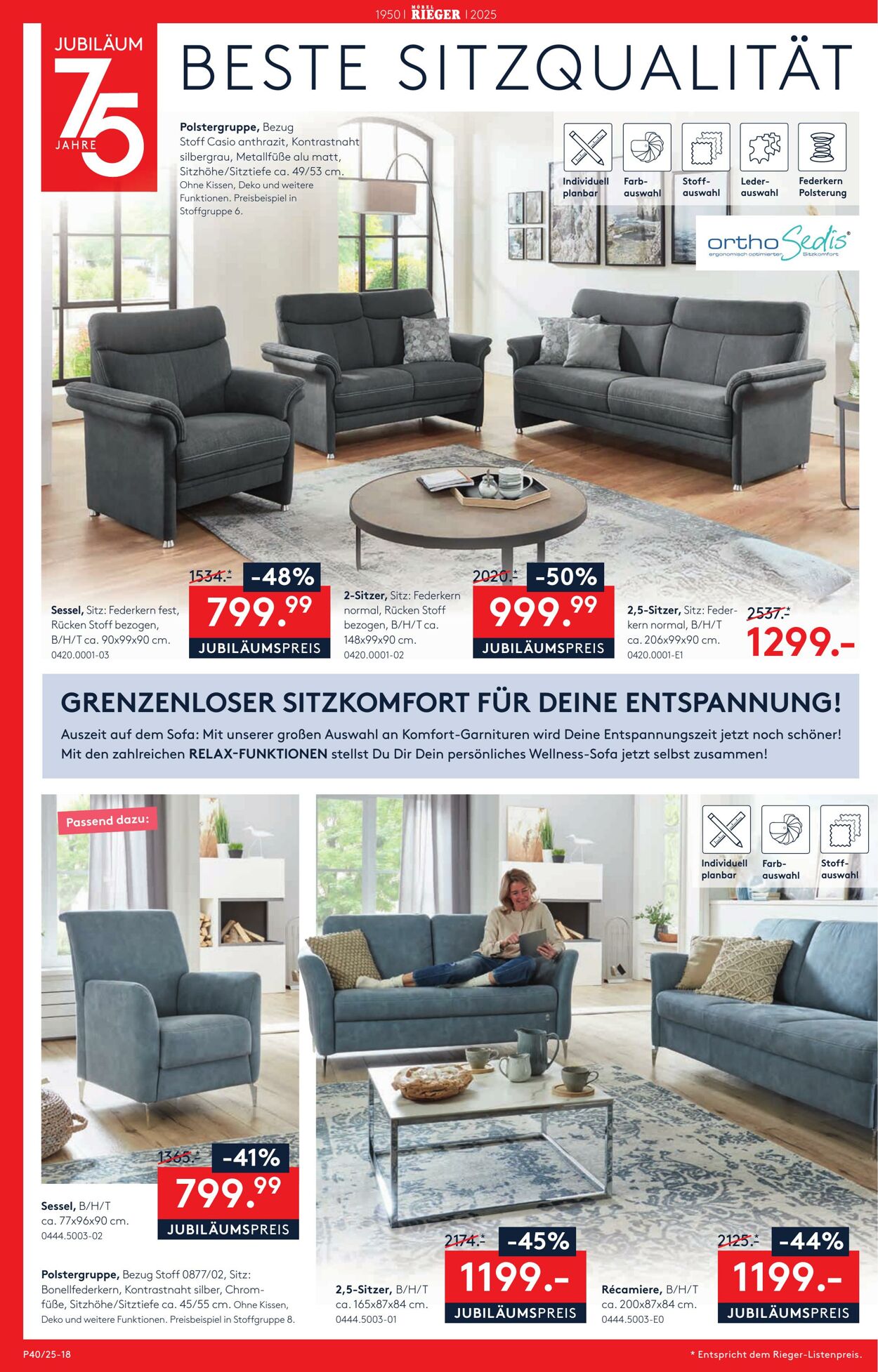 Prospekt Möbel Rieger 02.10.2025 - 16.10.2025