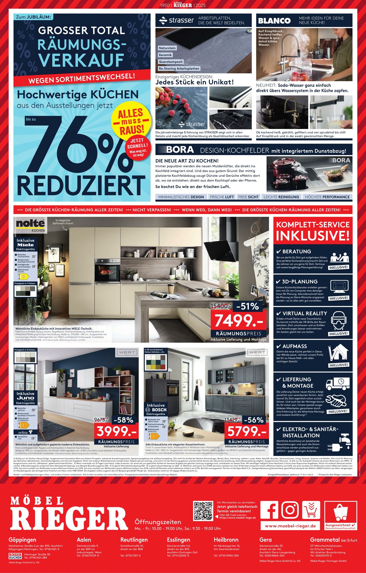 Prospekt Möbel Rieger 25.08.2025 - 01.09.2025
