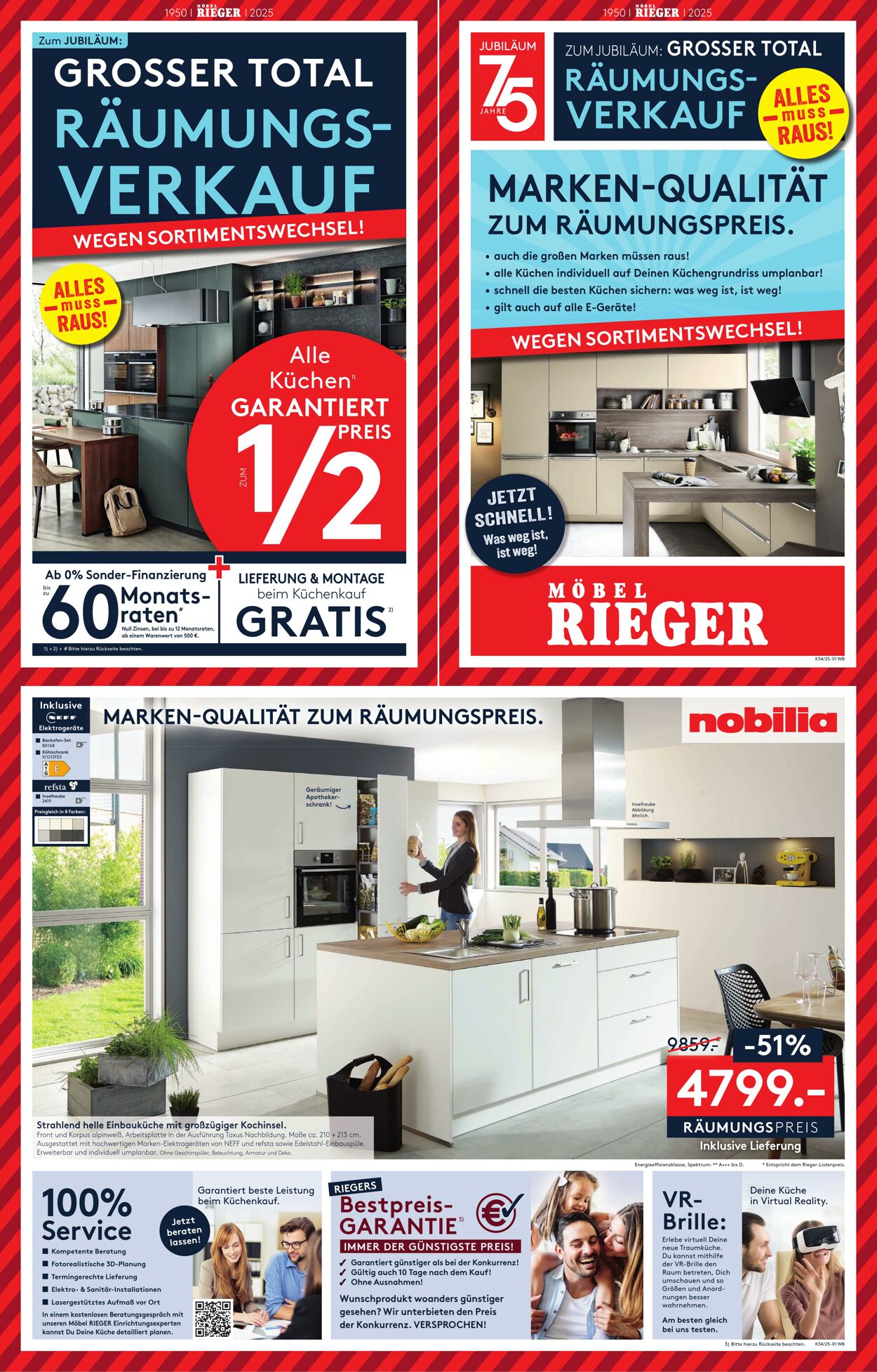 Prospekt Möbel Rieger 25.08.2025 - 01.09.2025