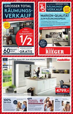 Prospekt Möbel Rieger 25.08.2025 - 01.09.2025