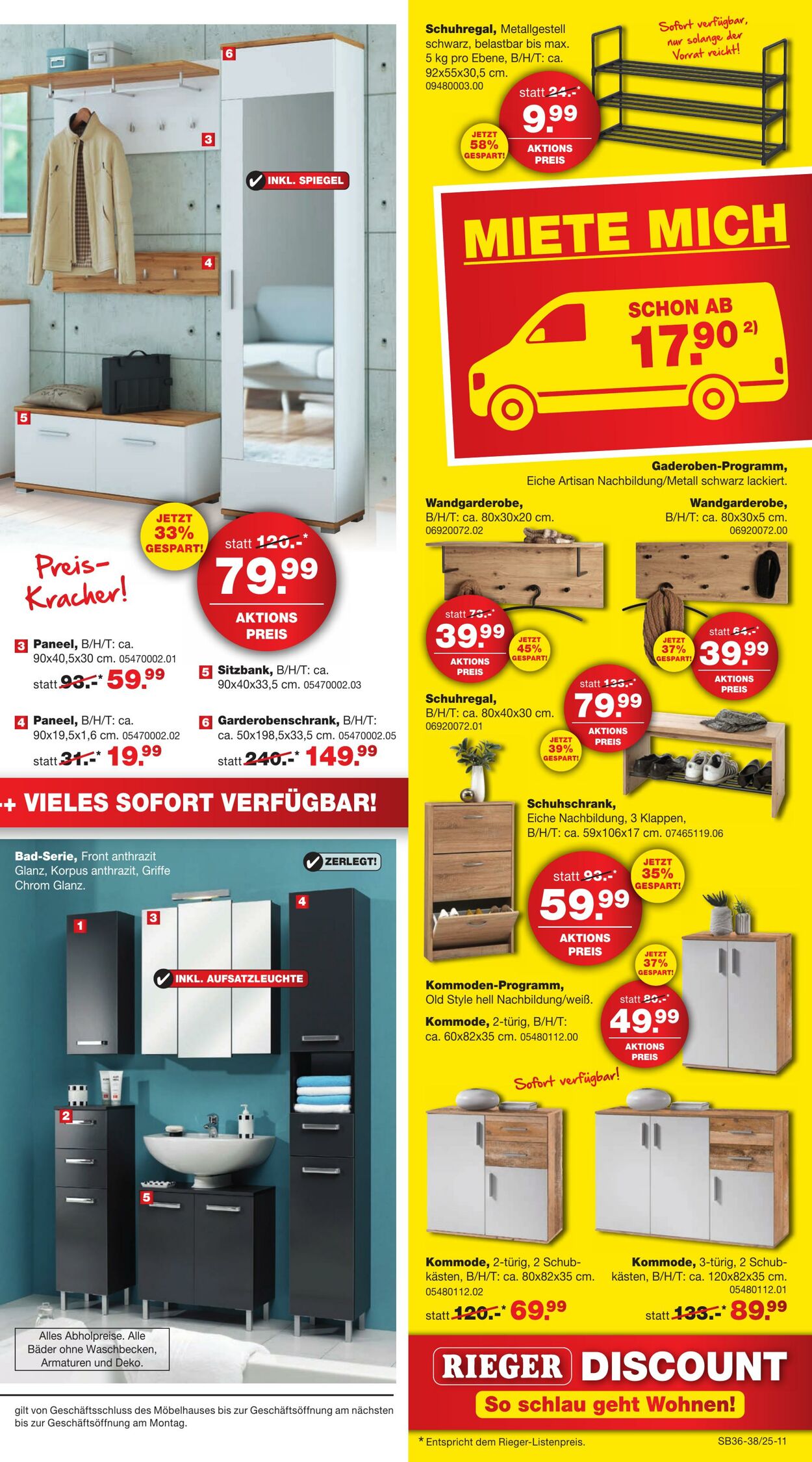 Prospekt Möbel Rieger 09.09.2025 - 23.09.2025