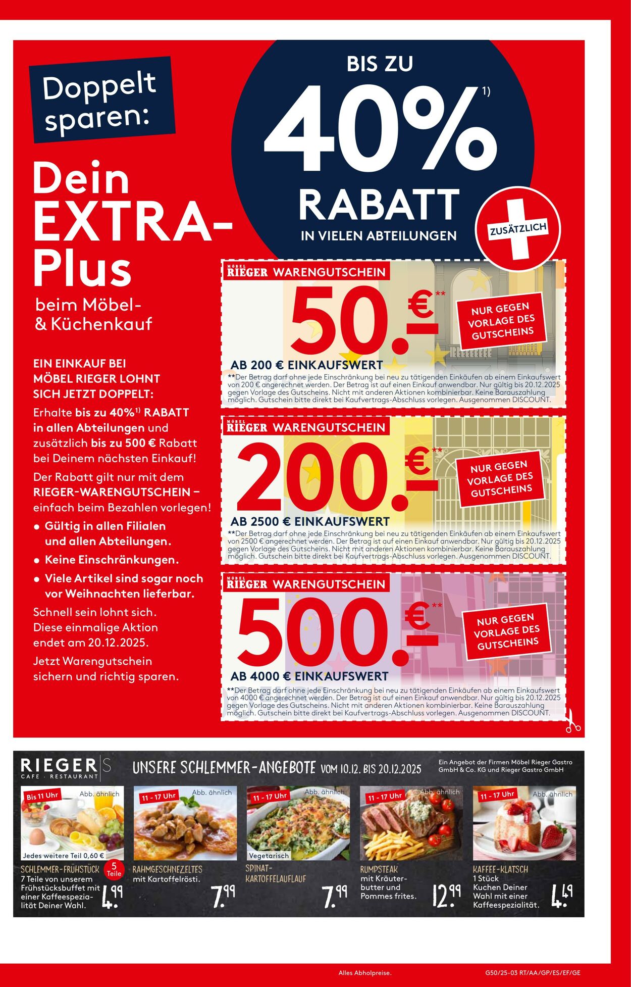Prospekt Möbel Rieger 10.12.2025 - 24.12.2025