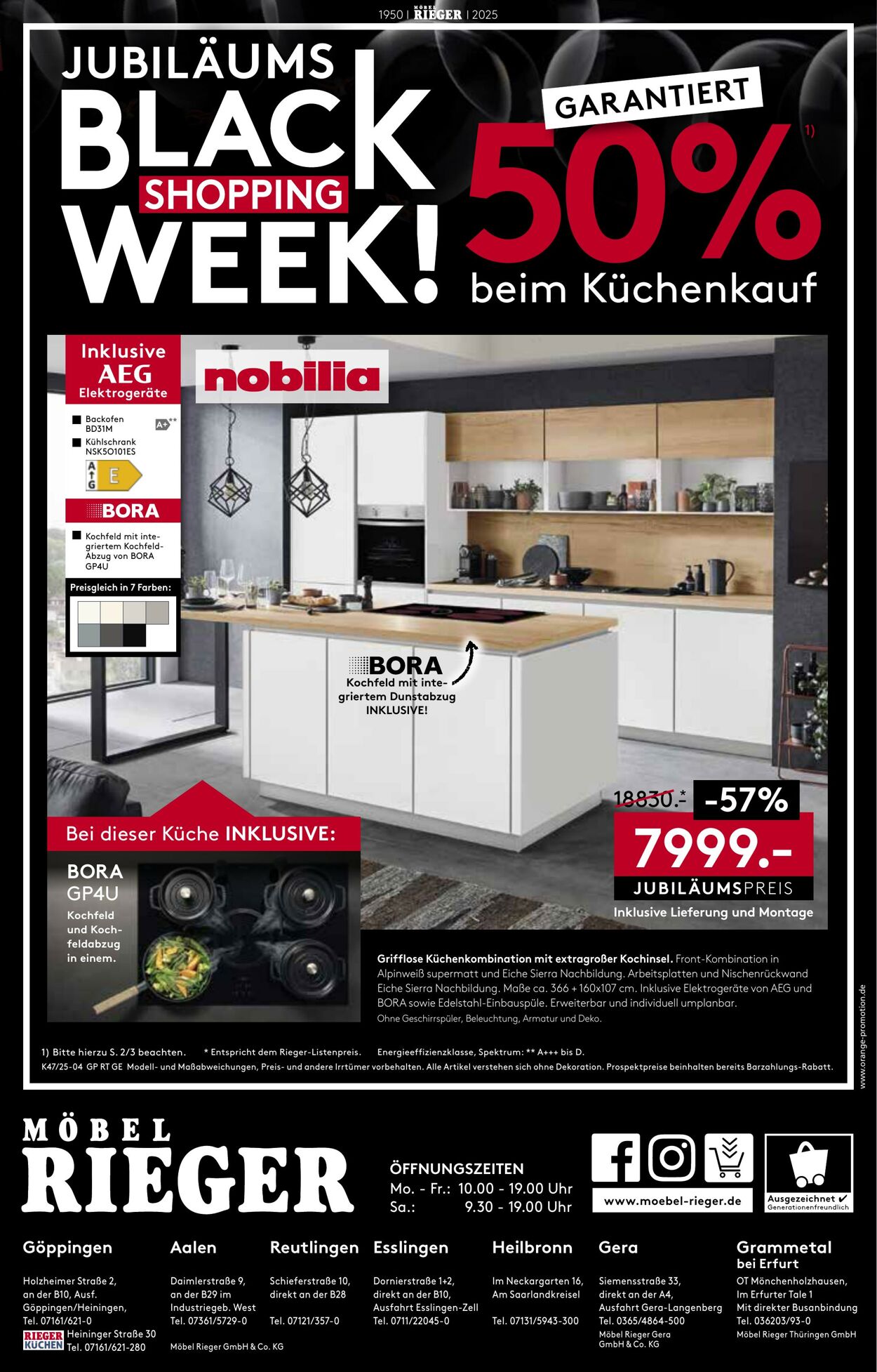 Prospekt Möbel Rieger 20.11.2025 - 04.12.2025