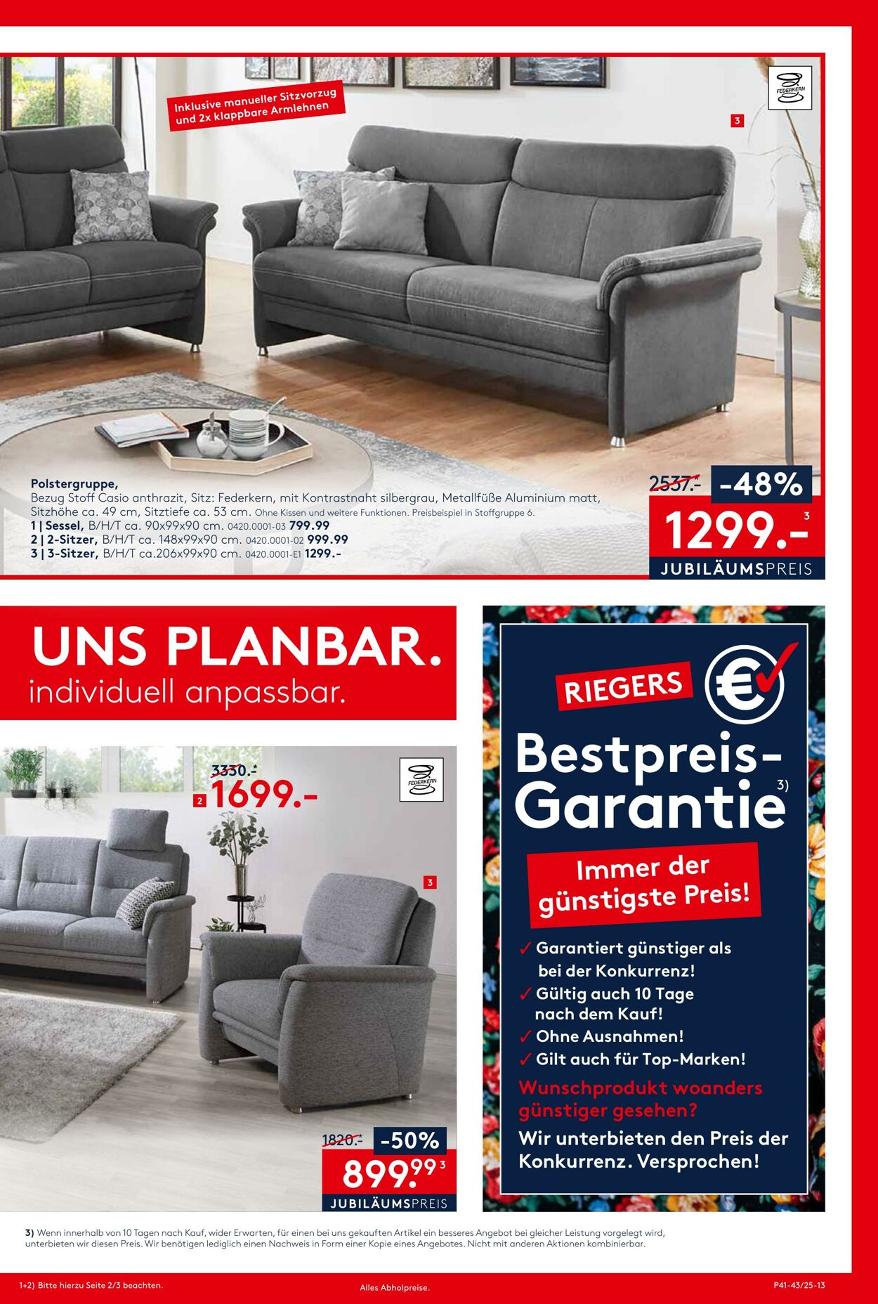 Prospekt Möbel Rieger 09.10.2025 - 23.10.2025