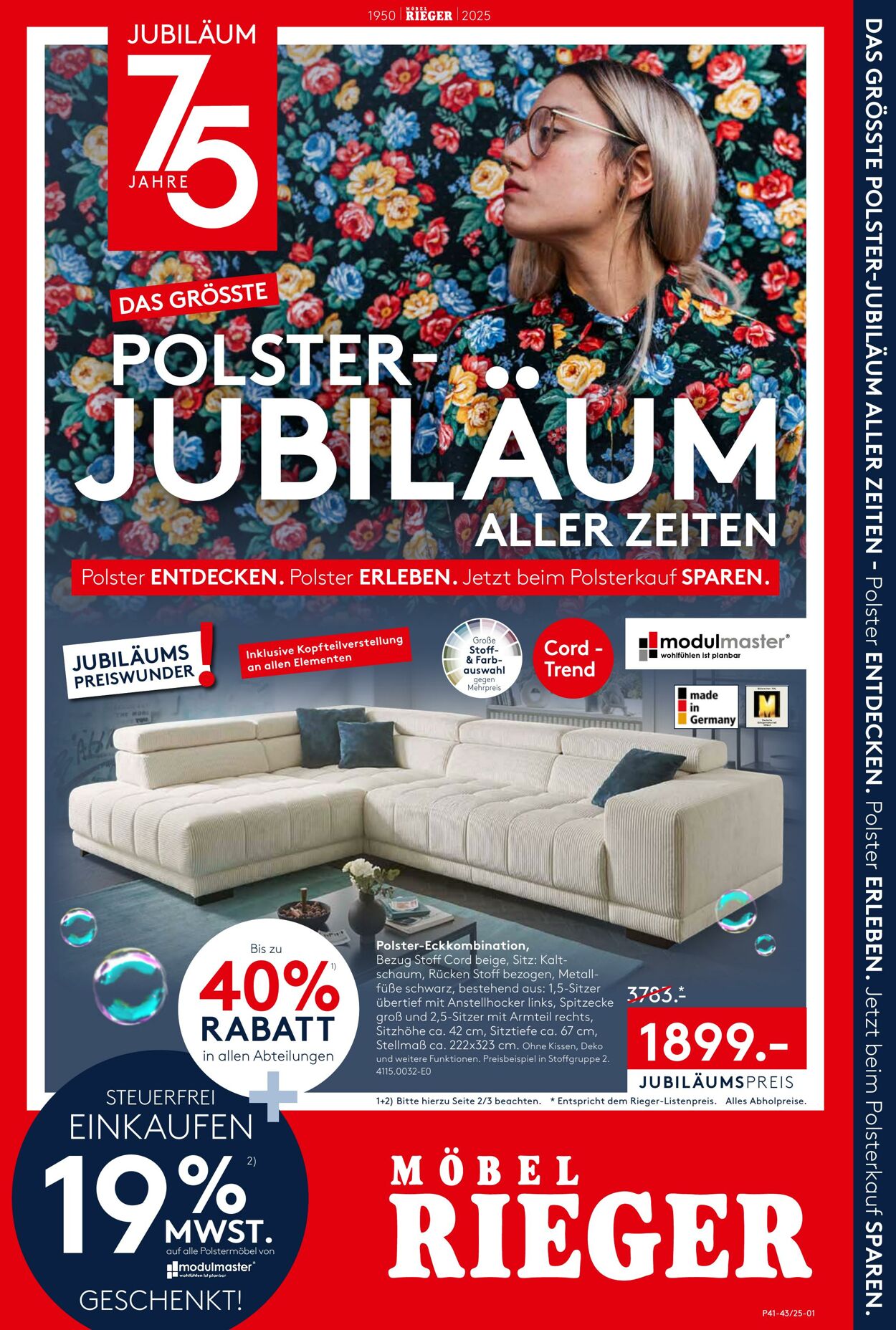 Prospekt Möbel Rieger 09.10.2025 - 23.10.2025