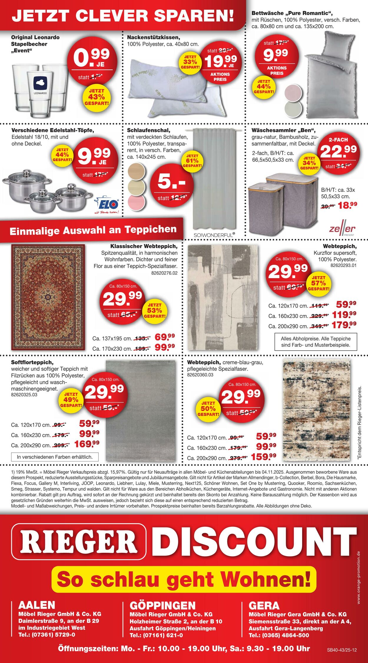 Prospekt Möbel Rieger 06.10.2025 - 20.10.2025