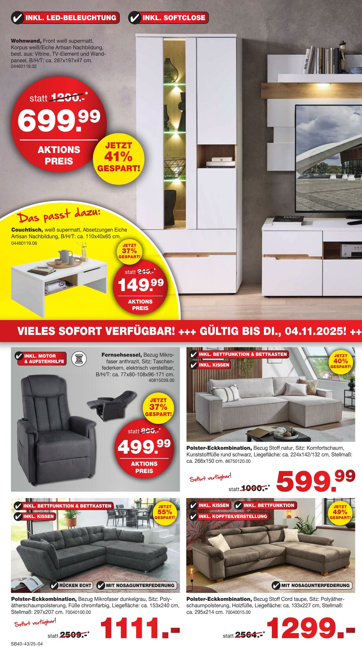 Prospekt Möbel Rieger 06.10.2025 - 20.10.2025