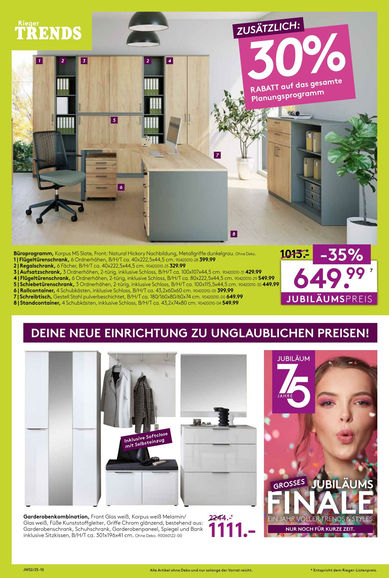 Prospekt Möbel Rieger 23.12.2025 - 23.01.2026