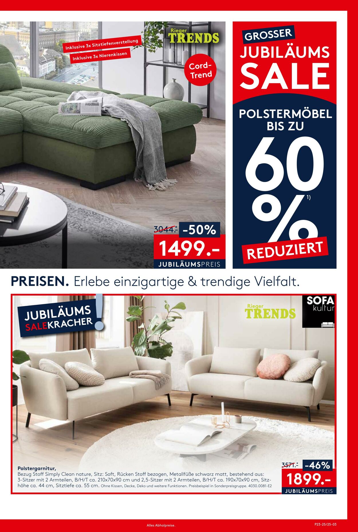Prospekt Möbel Rieger 05.06.2025 - 19.06.2025