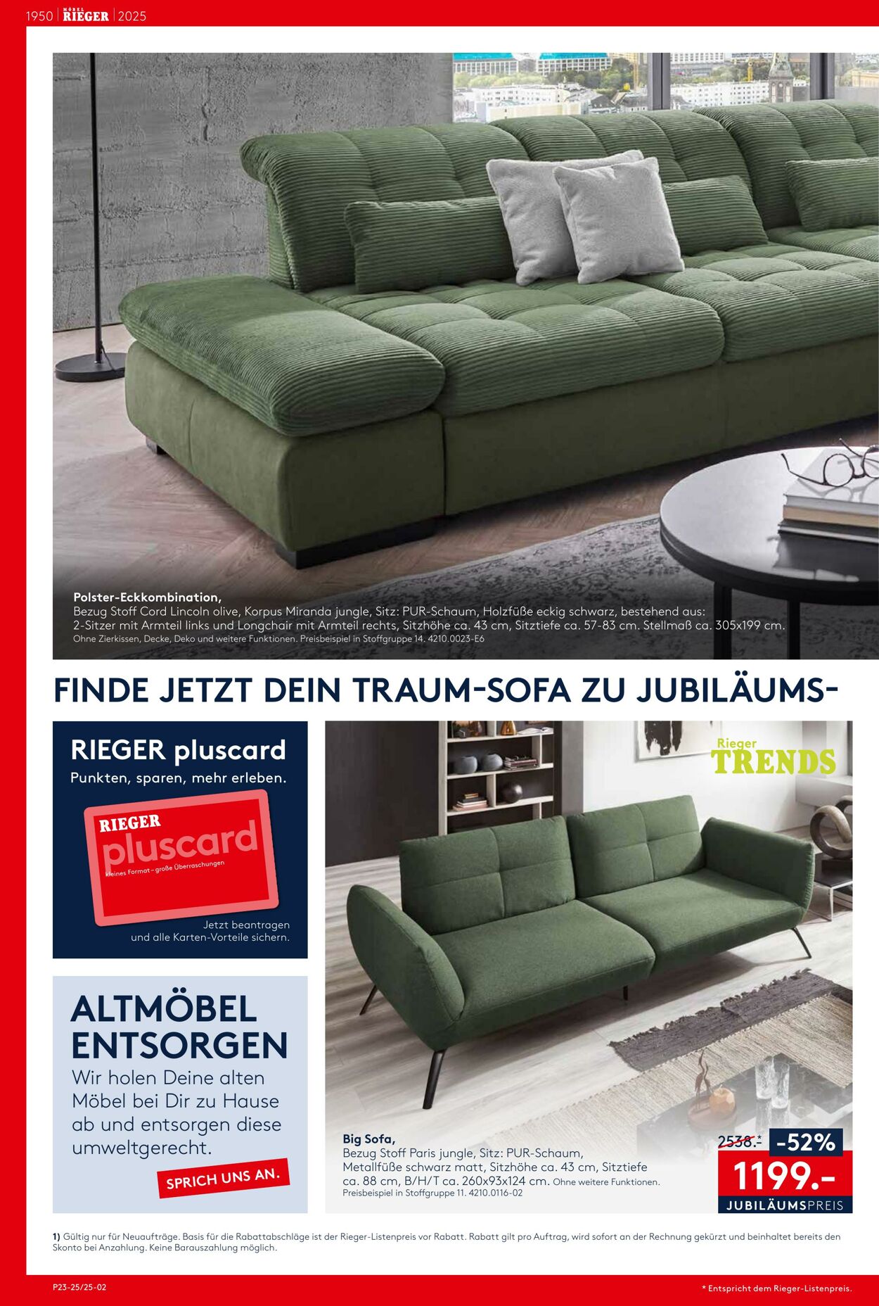 Prospekt Möbel Rieger 05.06.2025 - 19.06.2025