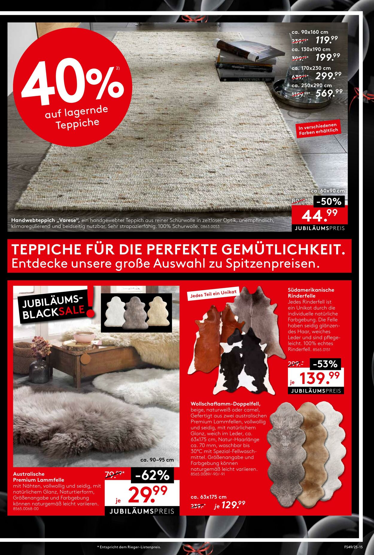 Prospekt Möbel Rieger 09.12.2025 - 23.12.2025