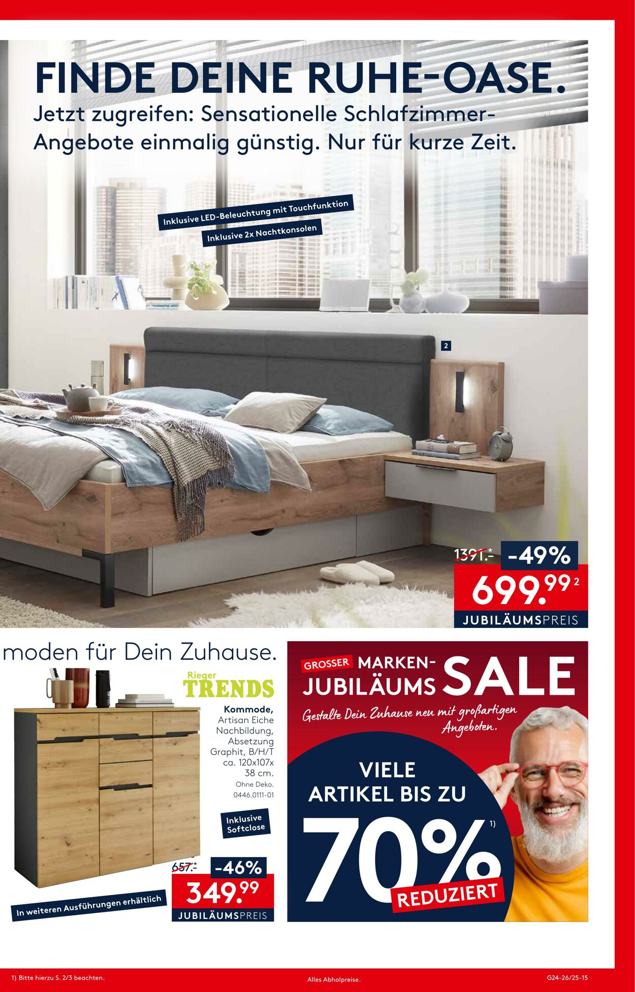 Prospekt Möbel Rieger 13.06.2025 - 27.06.2025