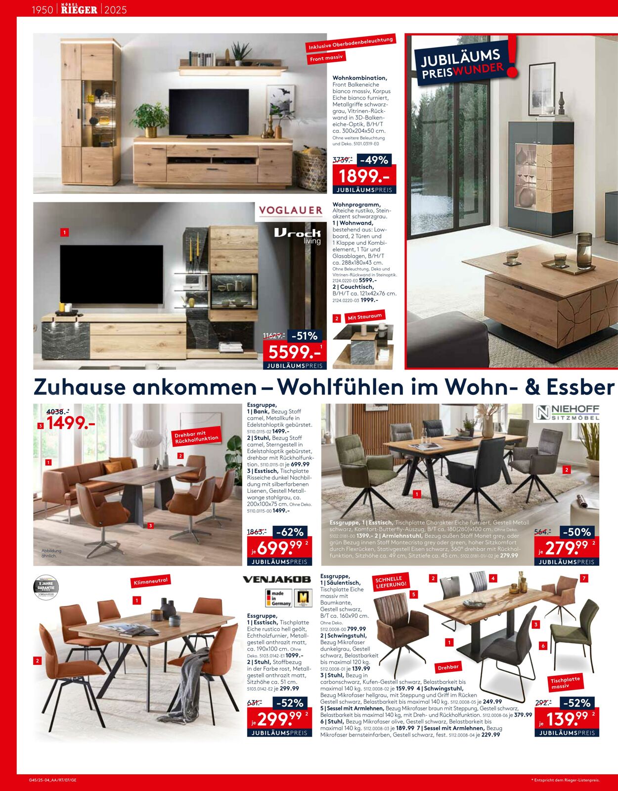 Prospekt Möbel Rieger 06.11.2025 - 20.11.2025