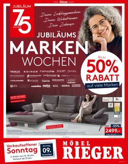 Prospekt Möbel Rieger 06.11.2025 - 20.11.2025