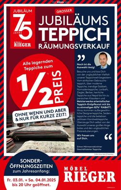 Prospekt Möbel Rieger 27.12.2024 - 27.01.2025