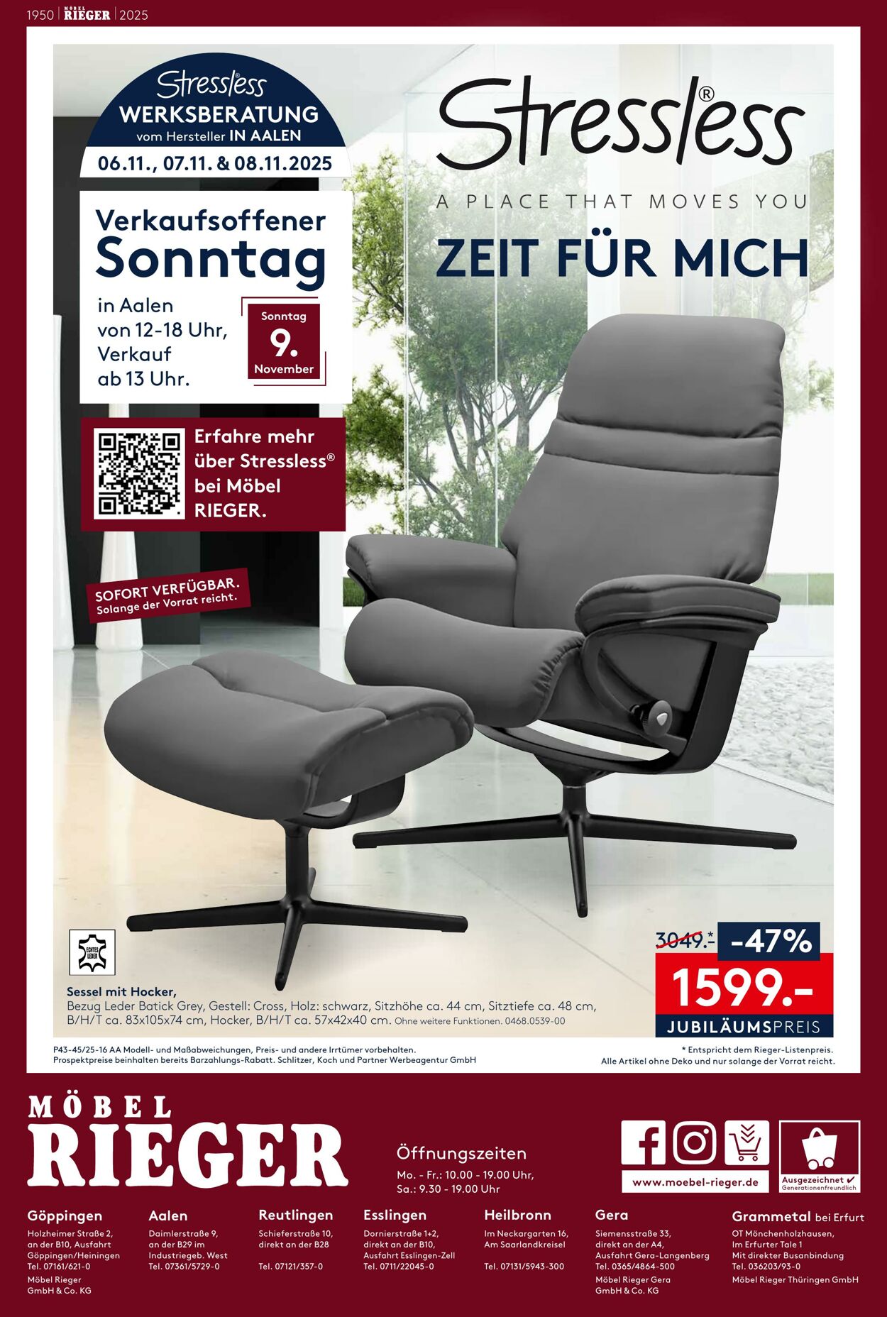 Prospekt Möbel Rieger 22.10.2025 - 05.11.2025
