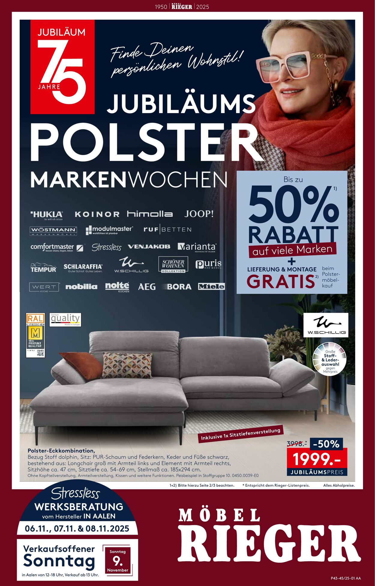 Prospekt Möbel Rieger 22.10.2025 - 05.11.2025