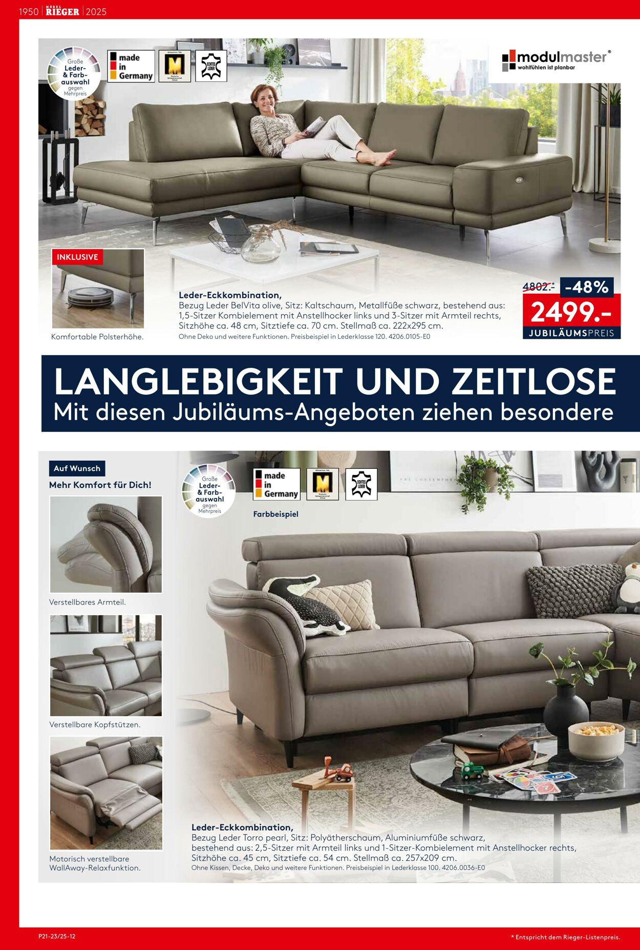 Prospekt Möbel Rieger 22.05.2025 - 05.06.2025