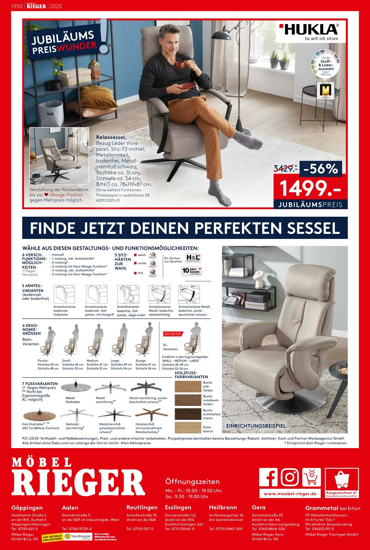 Prospekt Möbel Rieger 22.05.2025 - 05.06.2025