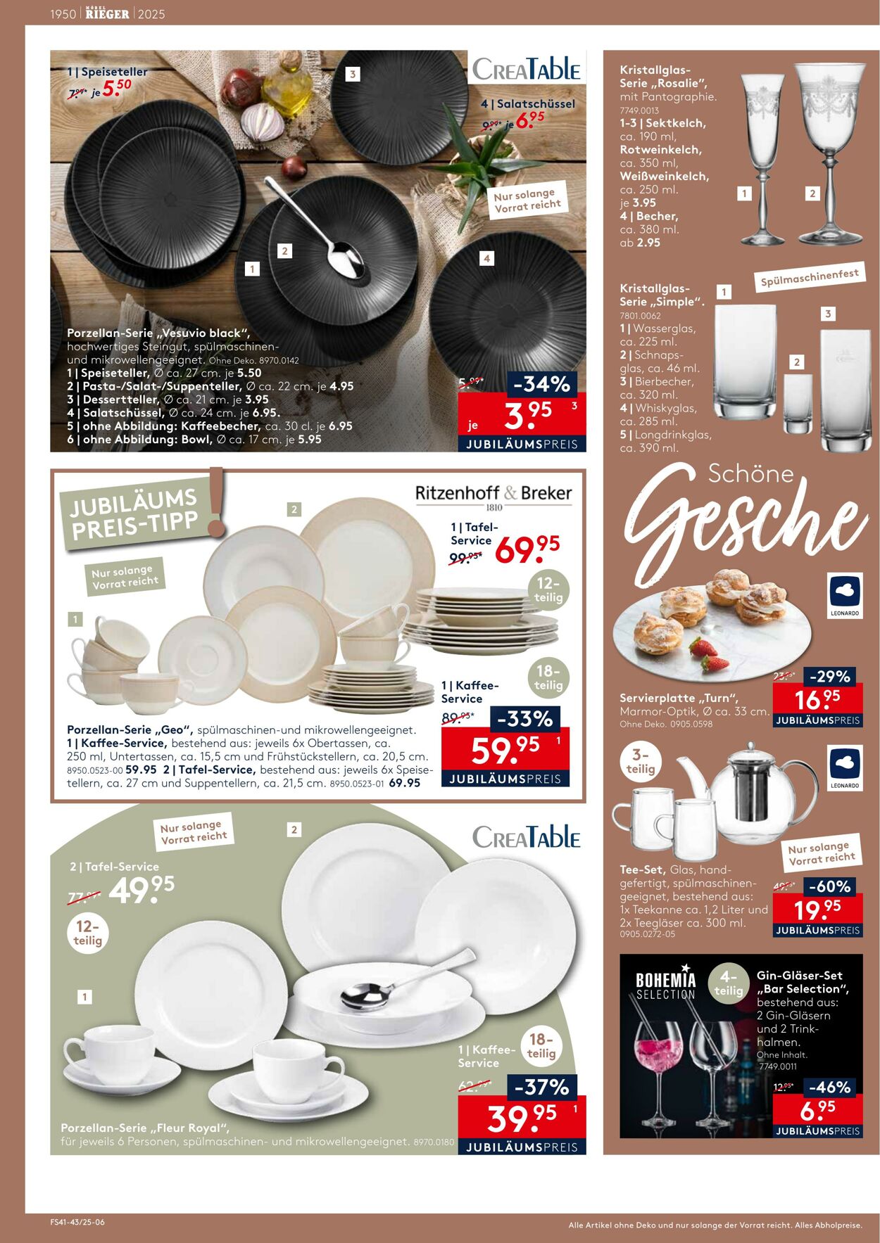 Prospekt Möbel Rieger 09.10.2025 - 23.10.2025