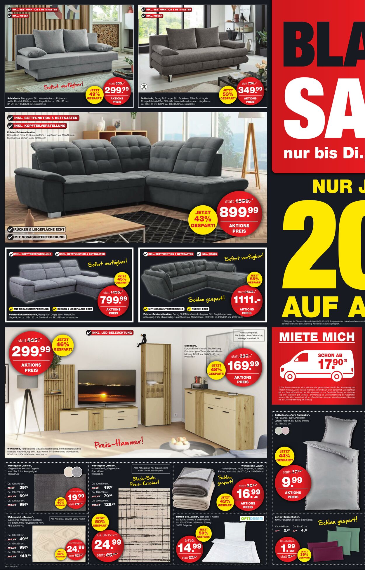 Prospekt Möbel Rieger 24.11.2025 - 01.12.2025
